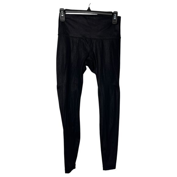 Lululemon Women's Align High Rise Pant Size 6 28" Radiate Foil Print Black Yoga - Picture 1 of 6